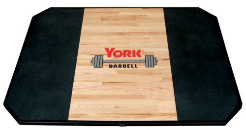 Olympic Weightlifting Platform York-Solid-Red-Oak